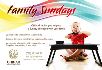 Chinar приглашает всех на незабываемые «Family Sundays» - ФОТО