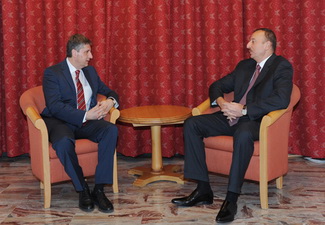 Ильхам Алиев встретился с министром европейских и международных дел Австрии