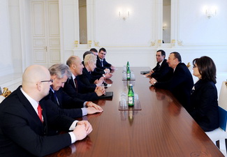 Ильхам Алиев принял делегацию во главе с председателем Сейма Литвы