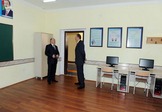 Ильхам Алиев принял участие в открытии новой школы в селе Биринджи Шыхлы Газахского района - ФОТО