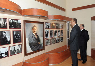 Ильхам Алиев принял участие в открытии реконструированного Дома поэзии Самеда Вургуна в городе Газах - ФОТО