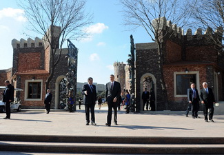 Ильхам Алиев принял участие в открытии нового парка культуры и отдыха в городе Товуз - ФОТО