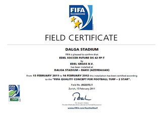 Стадион «Далга» получил высшую оценку от ФИФА