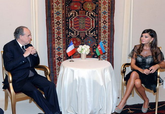 Первая леди Азербайджана встретилась c министром культуры Франции