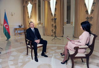 Президент Ильхам Алиев дал интервью телеканалу «Россия - 24»