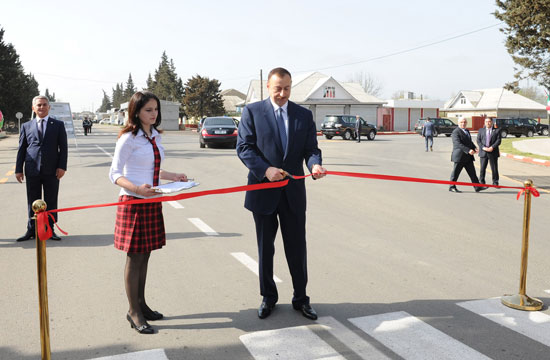 Ильхам Алиев принял участие в открытии дороги Астара – Бала Шахагадж - ФОТО