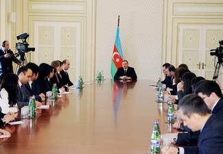 Президент Ильхам Алиев встретился с представителями Азербайджанской молодежи
