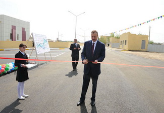 Ильхам Алиев принял участие в открытии участка автодороги Сабирабад-Гасымбейли-Нарлыг-Гарагашлы - ФОТО