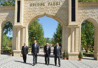 Президент Ильхам Алиев ознакомился с парком имени Гейдара Алиева в Агджабеди - ФОТО