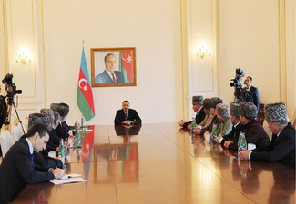 Ильхам Алиев принял участников отчетной конференции Высшего религиозного совета народов Кавказа