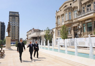 Ильхам Алиев принял участие в открытии парка - ФОТО