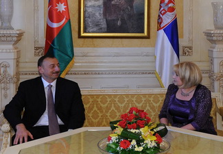 Ильхам Алиев встретился с председателем Народной скупщины Сербии