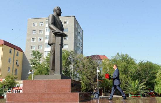 Президент Ильхам Алиев посетил Сумгайыт - ФОТО