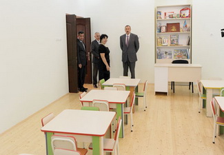 Президент Азербайджана ознакомился с детским садом №259 - ФОТО