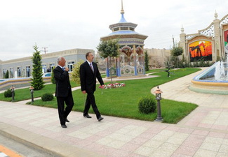 Ильхам Алиев ознакомился с условиями, созданными в величественном парке Гейдара Алиева в Хачмазе - ФОТО