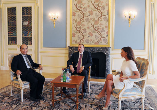 Президент и первая леди Азербайджана встретились с бывшим гендиректором ЮНЕСКО