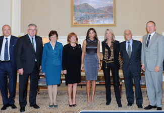 Мехрибан Алиева встретилась с членами межпарламентской группы дружбы Италия-Азербайджан - ФОТО
