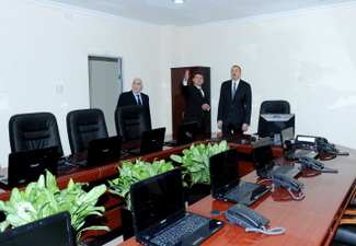 Ильхам Алиев принял участие в открытии административного здания Исполнительной власти Габалинского района - ФОТО