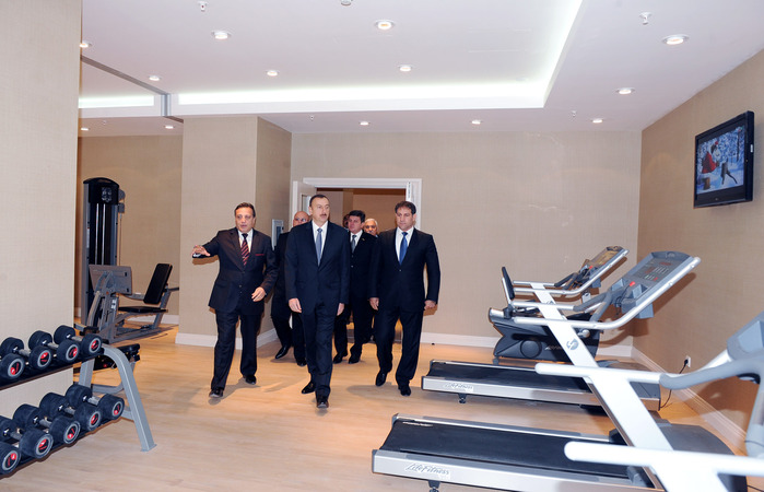 Ильхам Алиев принял участие в открытии отеля «Кавказ Спорт» в Габале - ФОТО