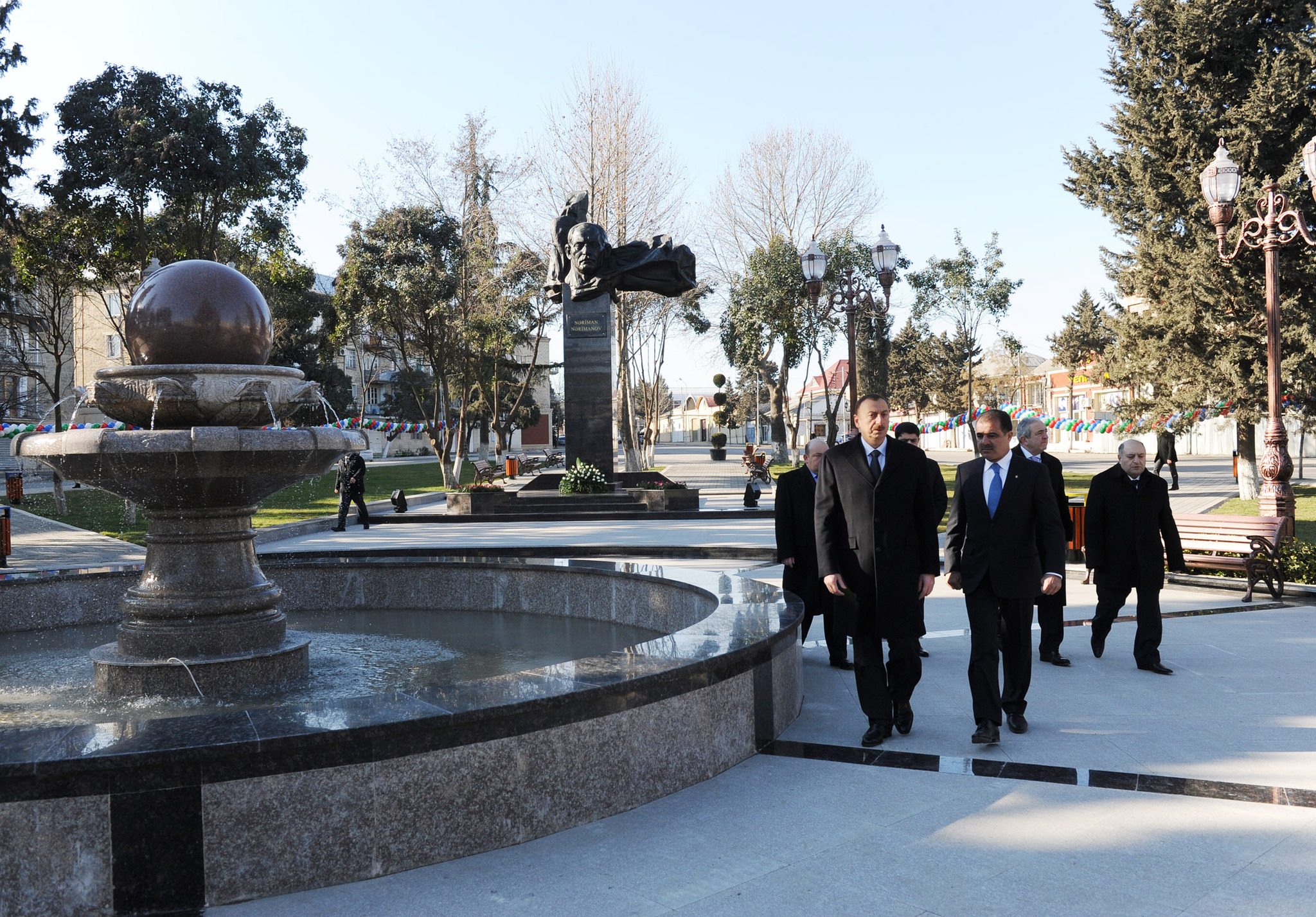 Президент Азербайджана принял участие в открытии парка в Гяндже - ФОТО