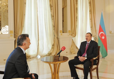 Президент Азербайджана дал интервью турецкому телеканалу TRT