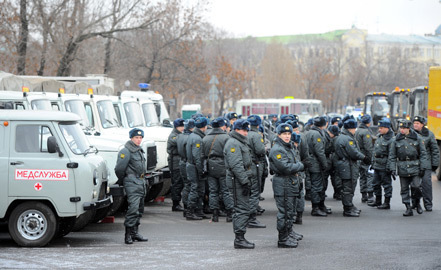 Центр Москвы готовится к митингам