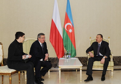 Ильхам Алиев встретился с президентом Польши