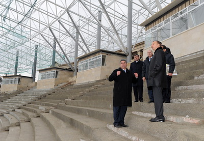 Ильхам Алиев посетил стадион имени Тофика Бахрамова - ФОТО