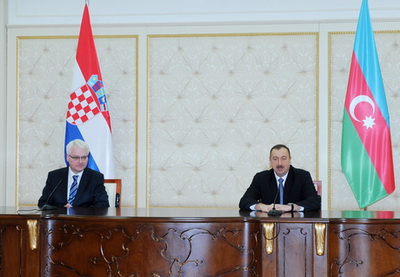 Ильхам Алиев: «Партнерство Азербайджана и Хорватии важно для регионов, в которых они расположены»