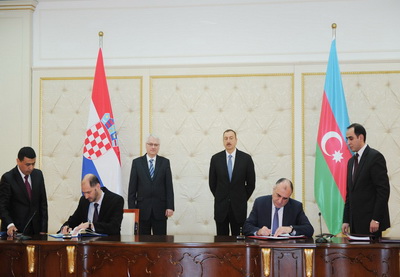 Между Азербайджаном и Хорватией подписан ряд документов - ФОТО