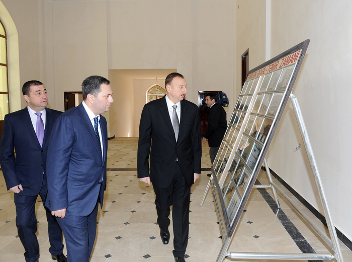 Ильхам Алиев ознакомился с ходом реконструкции Масаллинского дома культуры