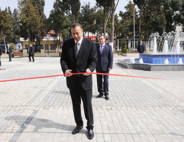 Ильхам Алиев принял участие в открытии Молодежного центра в Масаллы - ФОТО