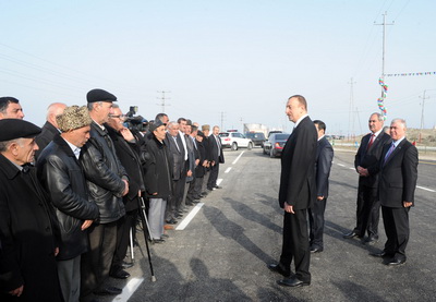 Ильхам Алиев: «Для хорошей жизни необходимы дорога, свет, газ, вода, рабочие места» - ФОТО