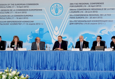 Ильхам Алиев принял участие в региональной конференции Продовольственной и сельскохозяйственной организации ООН