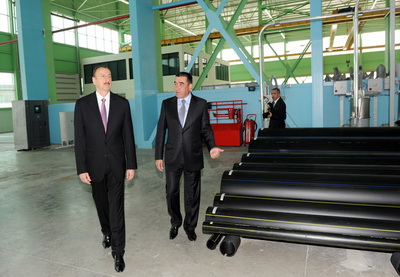 Президент Азербайджана посетил Сумгайытский технологический парк - ФОТО