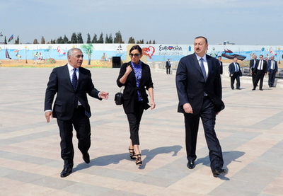 Ильхам Алиев принял участие  в открытии новой части Национального приморского парка - ФОТО
