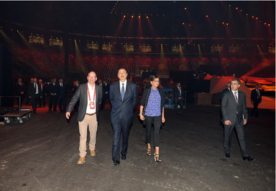 Президент Азербайджана принял участие в открытии Baku Crystal Hall - ФОТО