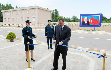 Ильхам Алиев принял участие в открытии пограничной комендатуры и погранзаставы в Джульфе - ФОТО