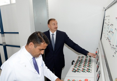 Президент Азербайджана принял участие в открытии фабрики ЗАО «Авангард» в Джалилабаде - ФОТО