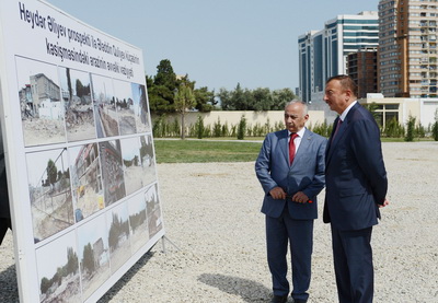 Ильхам Алиев ознакомился с работами, проведенными в новом парке в Баку - ФОТО