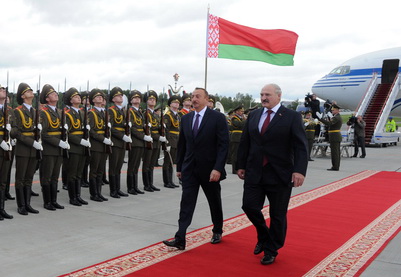 Президент Азербайджана находится с визитом в Минске - ФОТО