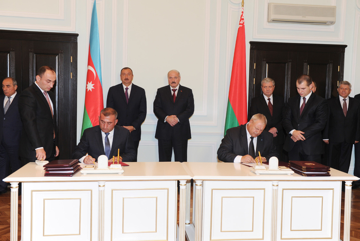 В Минске состоялось подписание азербайджано-белорусских документов - ФОТО