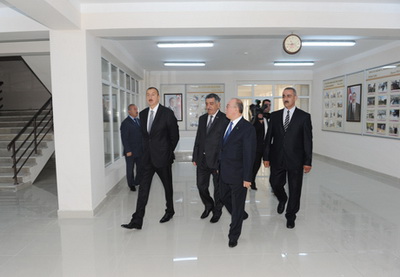 Президент Азербайджана принял участие в открытии полной средней школы номер 2 в Загатале - ФОТО