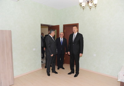 Президент Ильхам Алиев побывал в новом частном доме жителя села Гезбарах Загатальского района - ФОТО