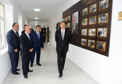 Ильхам Алиев ознакомился с ходом капитального ремонта и реконструкции полной средней школы в Гахе - ФОТО