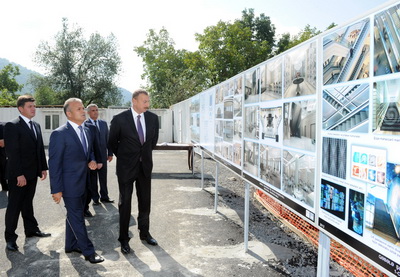 Ильхам Алиев ознакомился с ходом строительства Габалинского Конгресс-центра - ФОТО