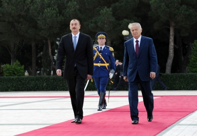 Состоялась церемония официального приветствия президента Узбекистана - ФОТО