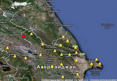 Пятое за день землетрясение произошло в Азербайджане - ОБНОВЛЕНО