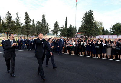 Ильхам Алиев принял участие в церемонии сдачи в эксплуатацию Имишлинского городского комплекса водохранилищ - ФОТО