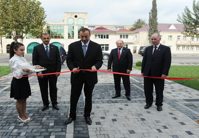 Президент Ильхам Алиев принял участие в открытии Имишлинской шахматной школы - ФОТО